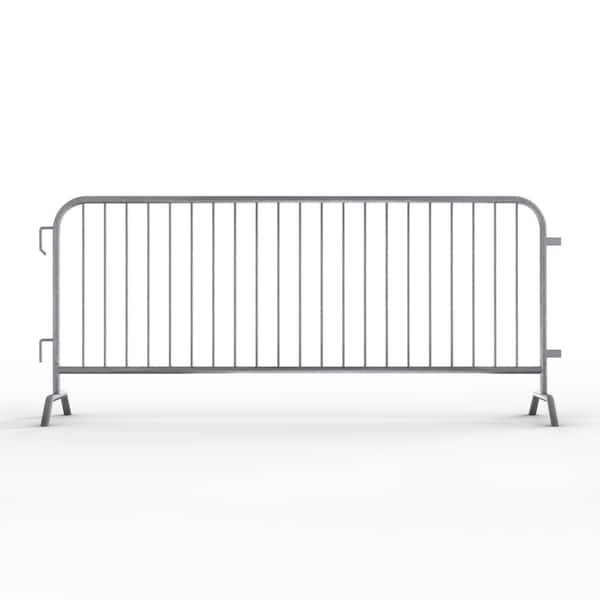 Angry Bull Barricades Steel Barricade, Hot-Dipped Galvanized Steel, 44 in. Height, 8.5 ft. Length, 44 lb., Silver AC-HDX85-BR-GA - main